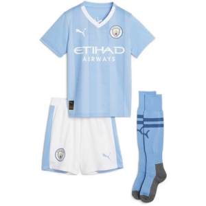 Fußballtrikot Manchester City kinder Heim Trikotsatz 2023 2024